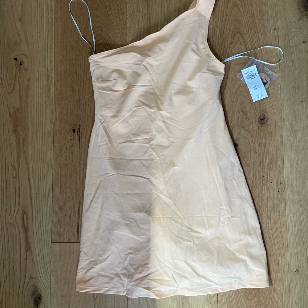 ABERCROMBIE One Shoulder Traveler Mini Dress in Orange